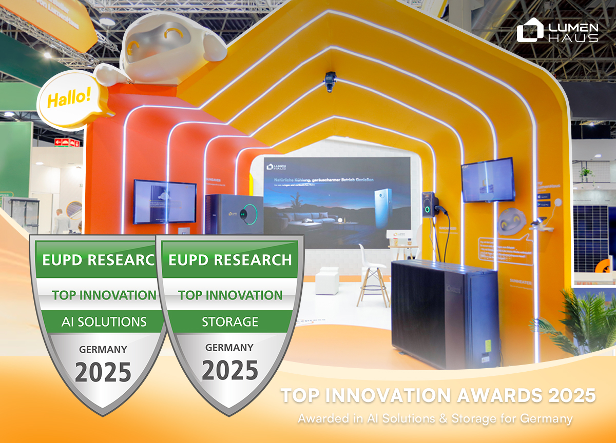 LumenHaus erhält doppelte Auszeichnung bei EUPD Research für intelligente Energie- und KI-Lösungen